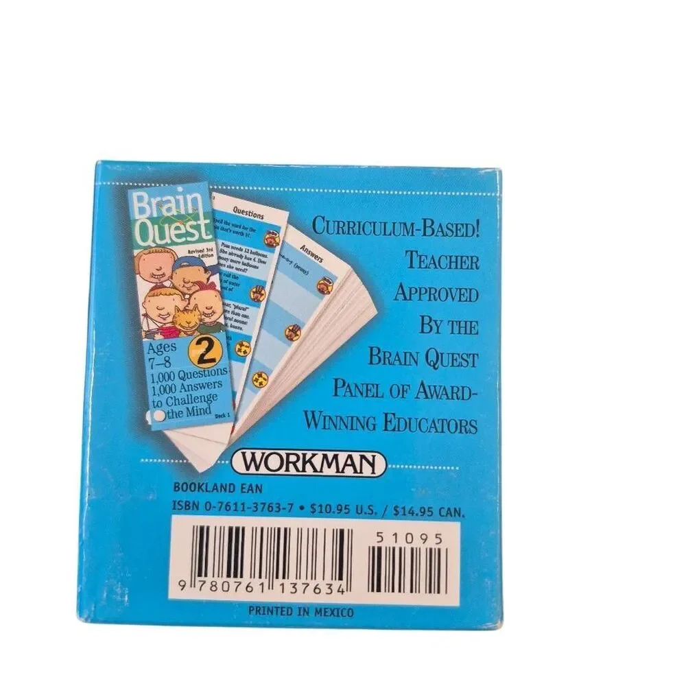 Brain Quest Grade 2 Deck 1 (Ages 7-8) Revised 3rd Edition – Used